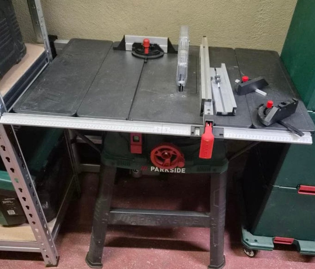 Parkside tafelcirkelzaag., Ophalen, Cirkelzaag, Zo goed als nieuw, 30 tot 70 mm