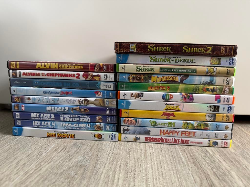 Grote collectie kinderfilms op DVD (21 stuks), Gebruikt, Alle leeftijden, Boxset, Ophalen of Verzenden