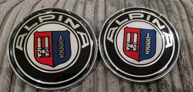 Alpina Logo Embleem Motorkap/Achterklep - 82mm, Ophalen of Verzenden