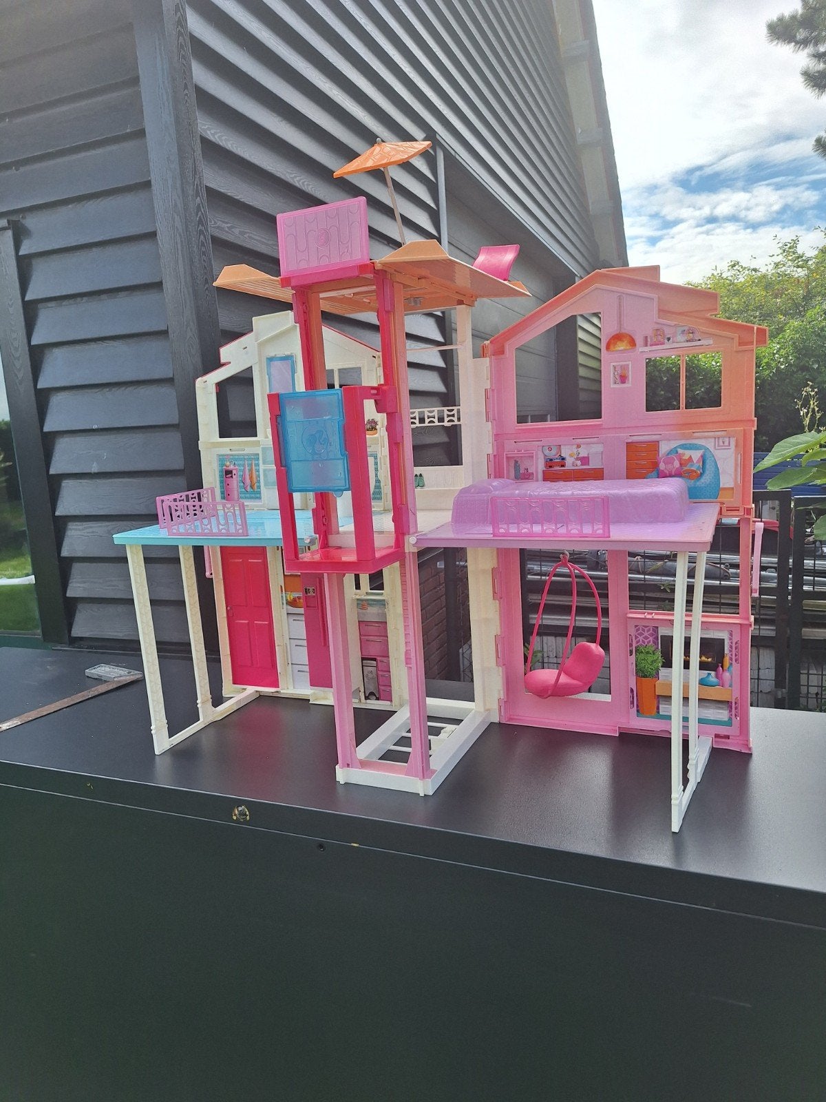 Barbie Droomhuis - Groot Speelhuis met Accessoires, Ophalen of Verzenden, Gebruikt, Barbie