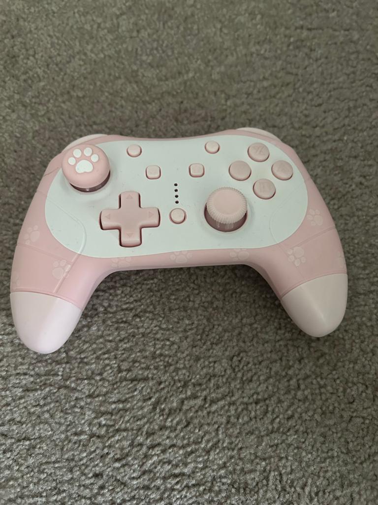 Roze Nintendo Controller met Kattenpootjes Design, Ophalen of Verzenden, Zo goed als nieuw, Switch, Overige controllers