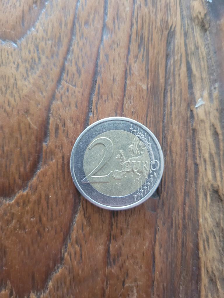 stick men munt, Ophalen of Verzenden, 2 euro