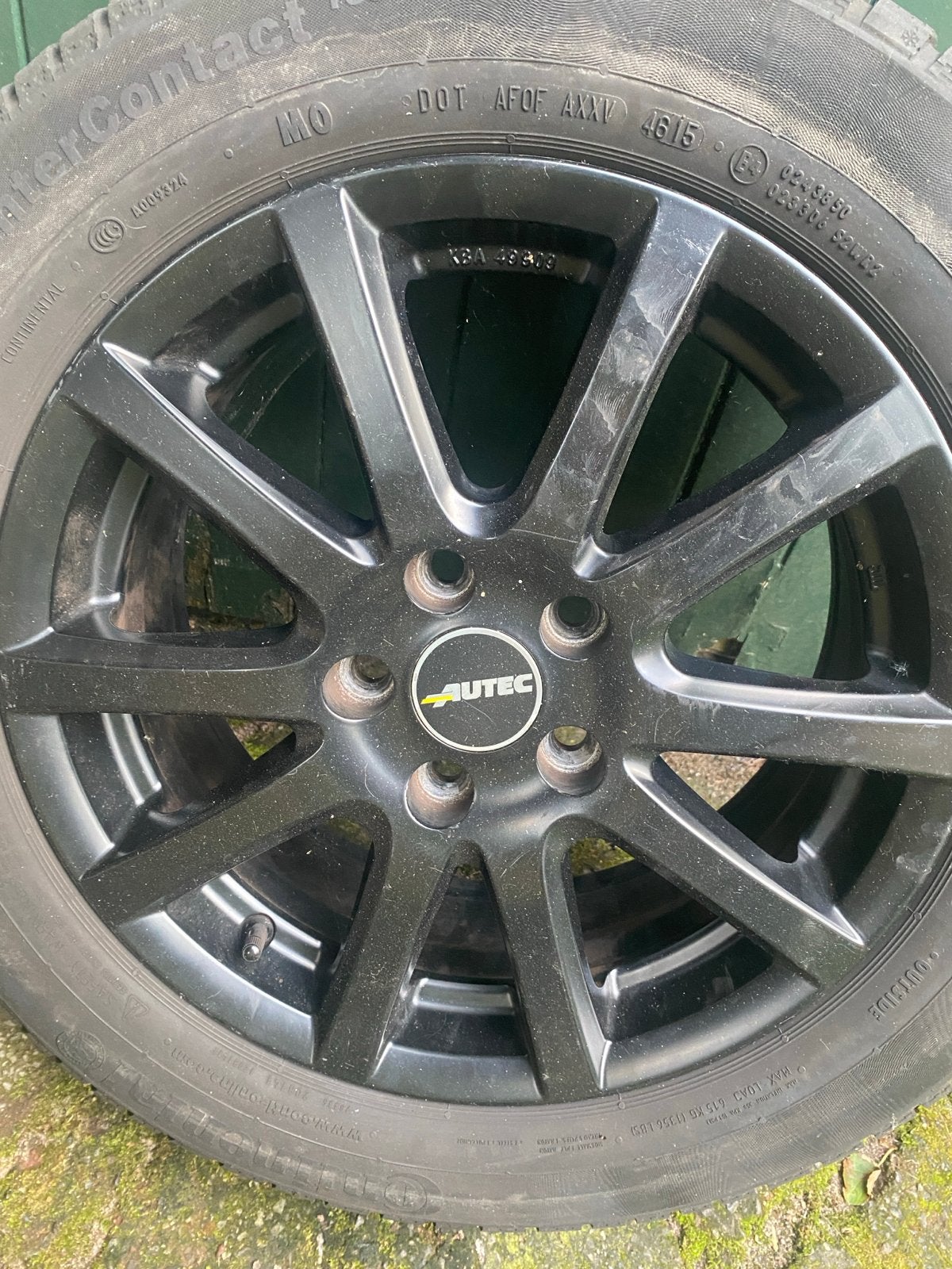 Autec velgen met Continental winterbanden 205/55 R16, Auto-onderdelen, Banden en Velgen, Ophalen, Gebruikt, 16 inch, Banden en Velgen