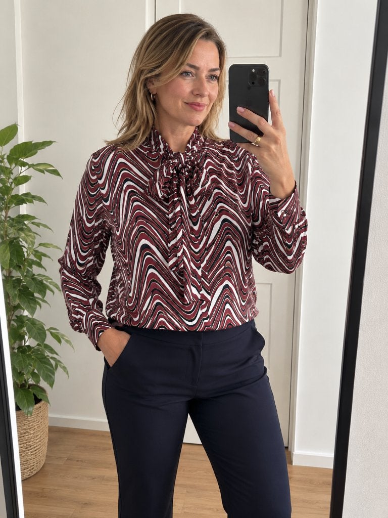 Studio Anneloes blouse XL – retroprint – zo goed als nieuw, Verzenden, Maat 46/48 (XL) of groter, Zo goed als nieuw, Overige kleuren