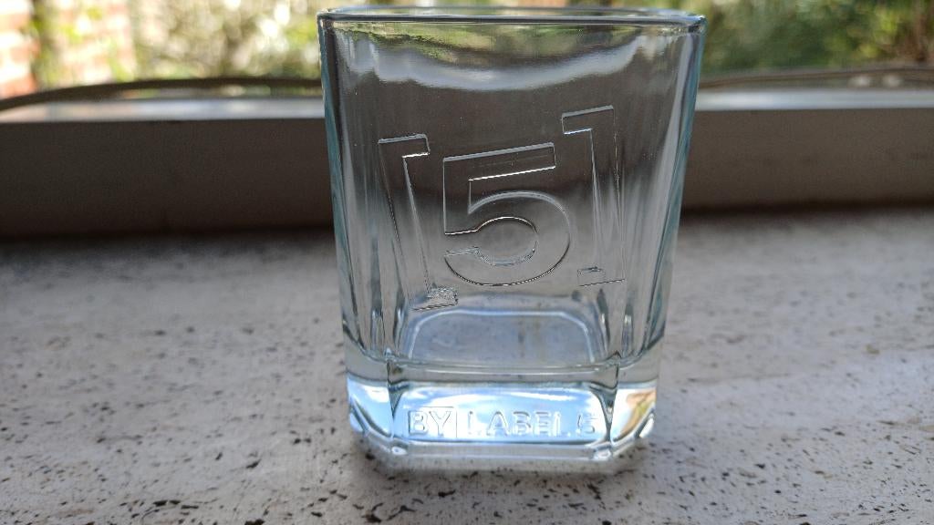 By Label 5 whisky glas, Ophalen, Zo goed als nieuw, Borrel- of Shotglas
