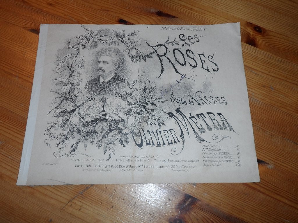 Olivier metra - les roses, Muziek en Instrumenten, Gebruikt, Ophalen of Verzenden, Artiest of Componist, Piano