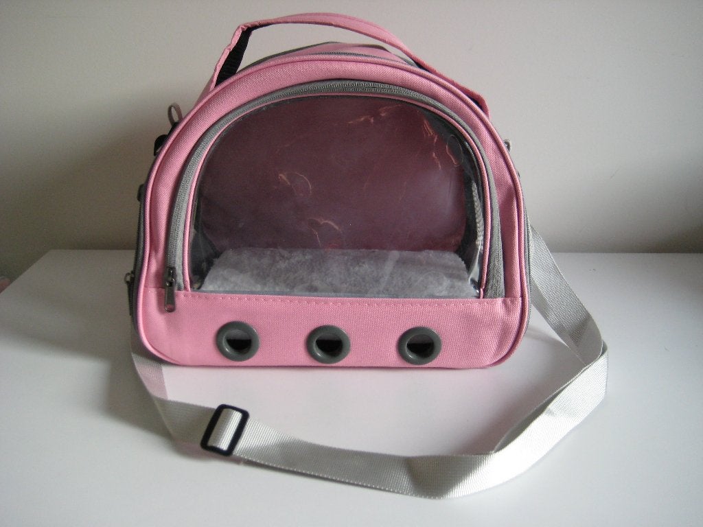 Roze huisdierendraagtas puppy kitten knaagdier ZGAN, Overige merken, Ophalen of Verzenden, Zo goed als nieuw, Draagtas/-zak