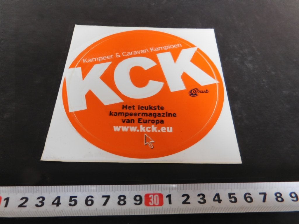 sticker ANWB  KCK  Kampeer & Caravan Kampioen, Ophalen of Verzenden, Zo goed als nieuw