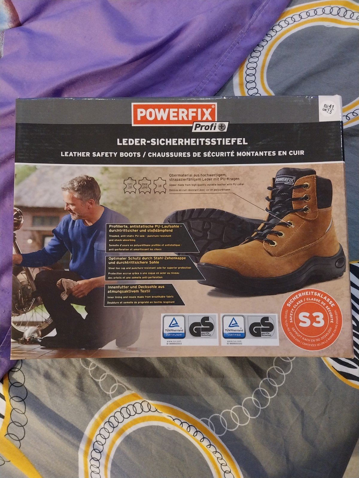 Powerfix Lederen Veiligheidslaarzen S3 - Maat 41, Ophalen of Verzenden