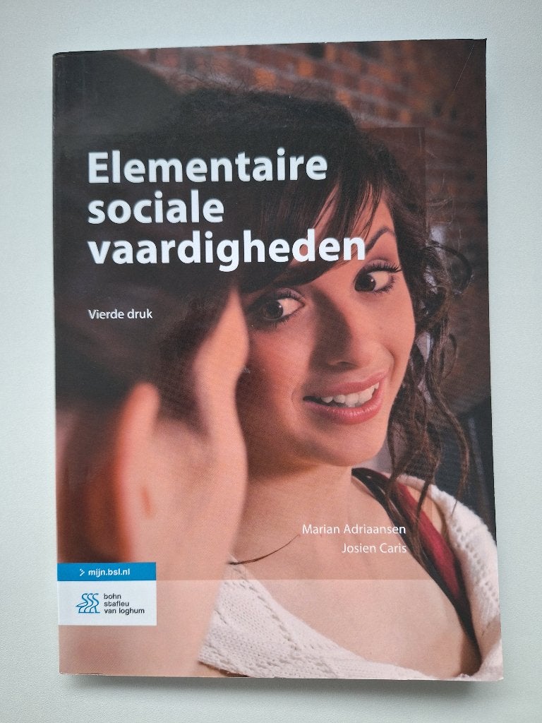 Elementaire sociale vaardigheden, Boeken, Zo goed als nieuw, Gamma, Marian Adriaansen; Josien Caris, HBO