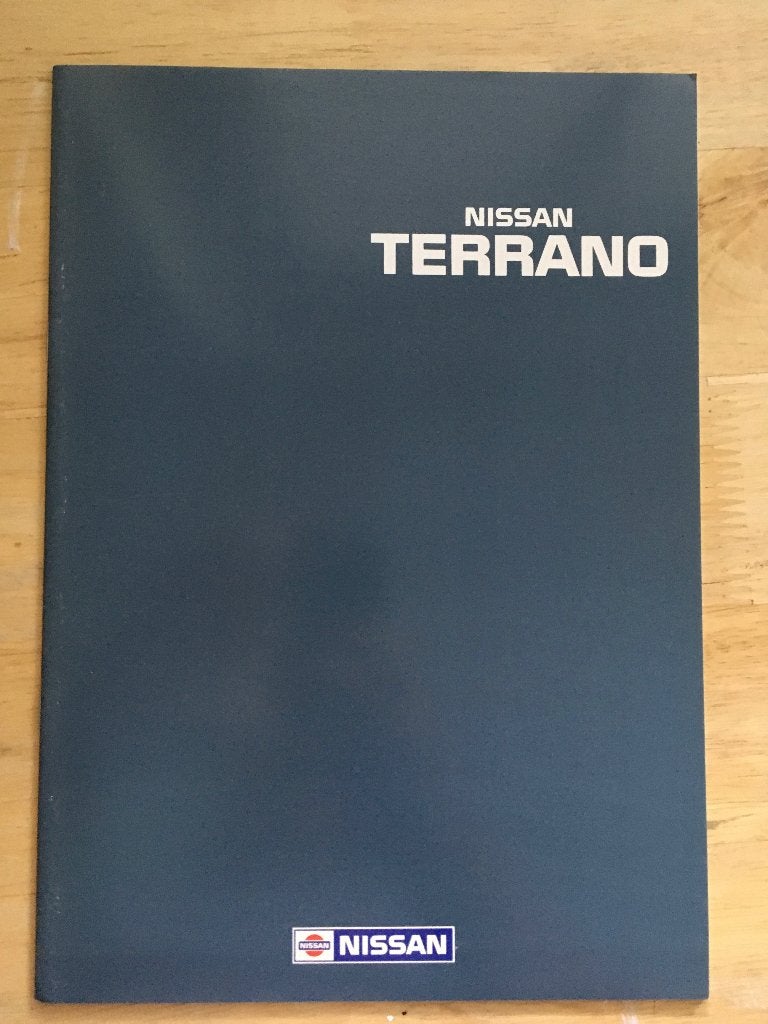 Autofolder/Brochure Nissan Terrano 1990, Ophalen of Verzenden, Nieuw, Nissan