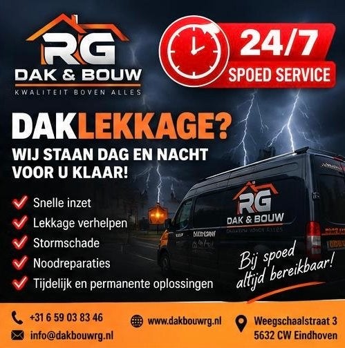Daklekkage? 24/7 Spoed Dakdekker | Pannen & Bitumen, Ophalen