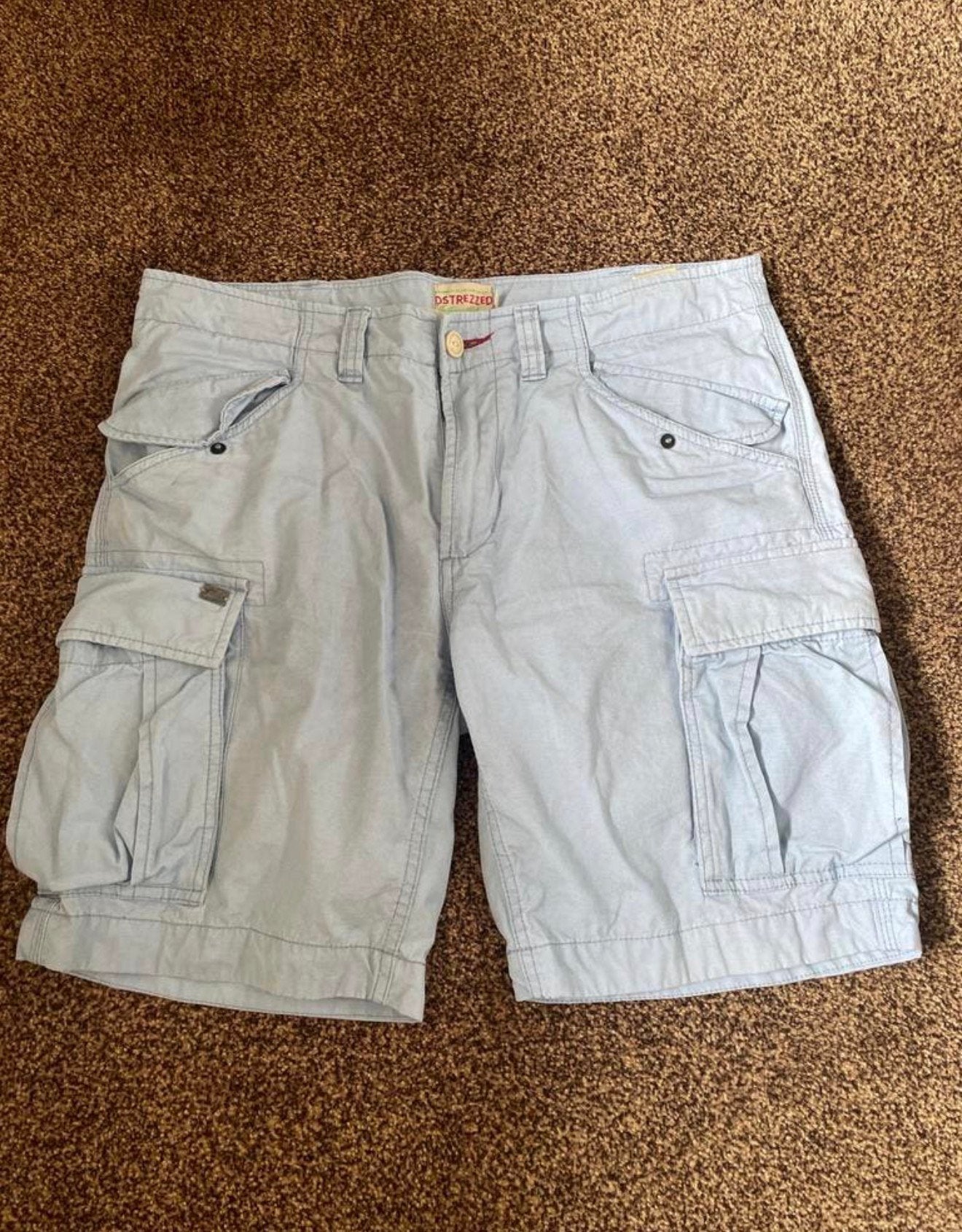 Dstrezzed korte broek heren, maat 32, lichtblauw, Kleding | Heren, Ophalen of Verzenden, Gedragen, Blauw