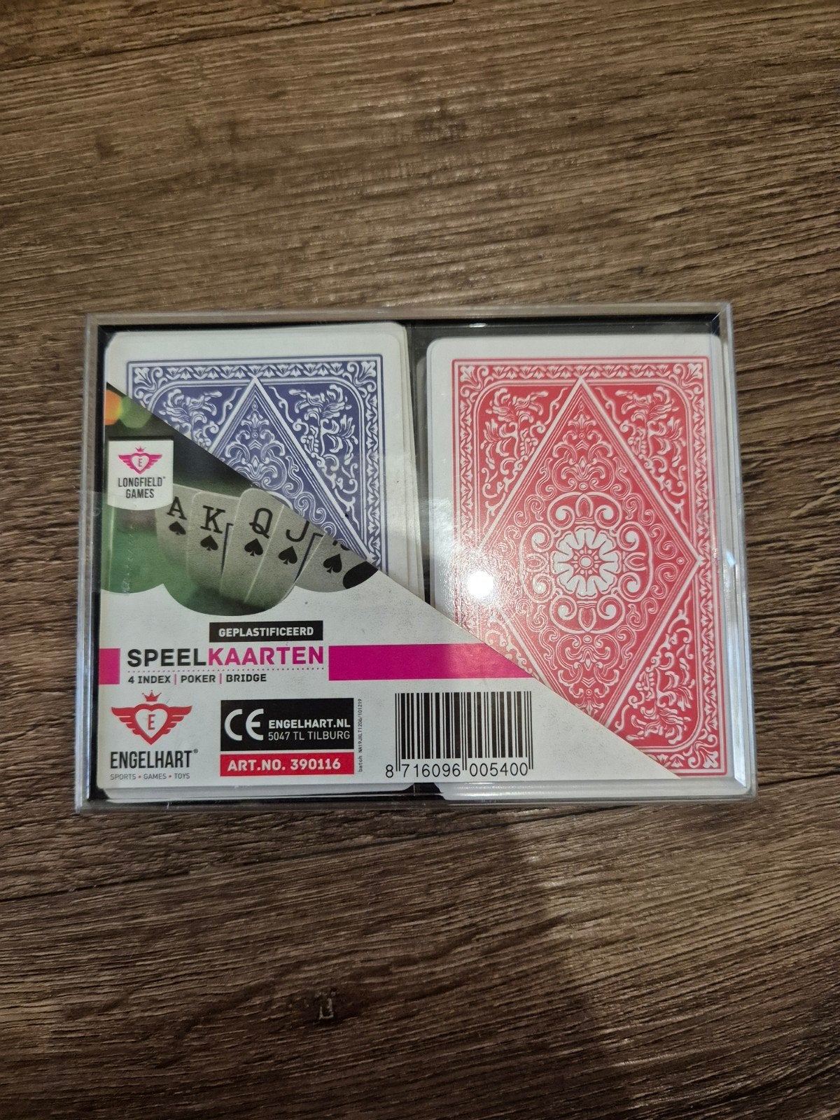 2 sets speelkaarten - Engelhart - Nieuw in verpakking, Een of twee spelers, Ophalen of Verzenden, Nieuw, Engelhart