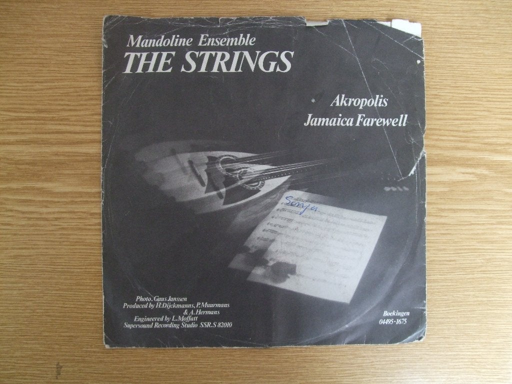 THE STRINGS      AKROPOLIS / JAMAICA FAREWELL, Ophalen of Verzenden, Zo goed als nieuw, 7 inch, Pop