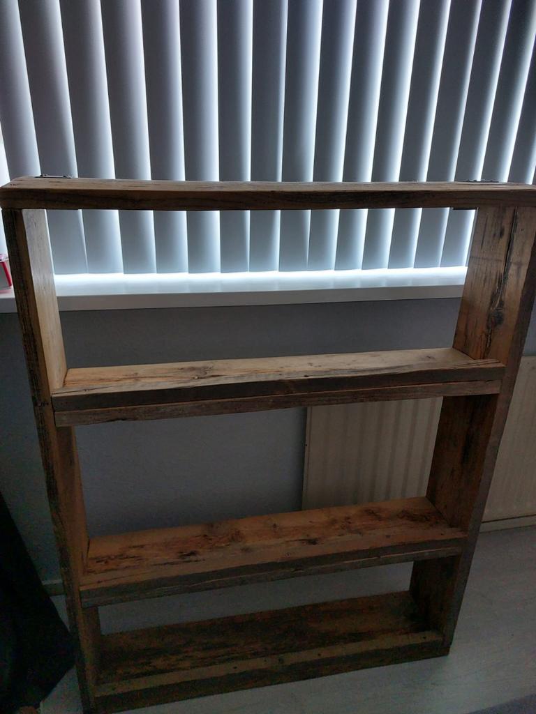 Steigerhouten hangkast, Huis en Inrichting, Ophalen