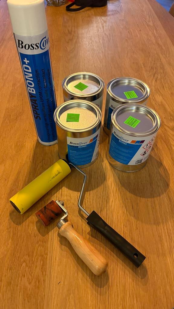 4L EPDM lijm en aandrukrollers, Ophalen of Verzenden, Gebruikt, Overige typen