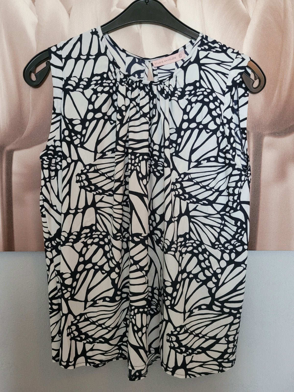 Studio Anneloes top / blouse XL zwart/ wit, Ophalen of Verzenden, Zo goed als nieuw, Maat 46/48 (XL) of groter, Wit