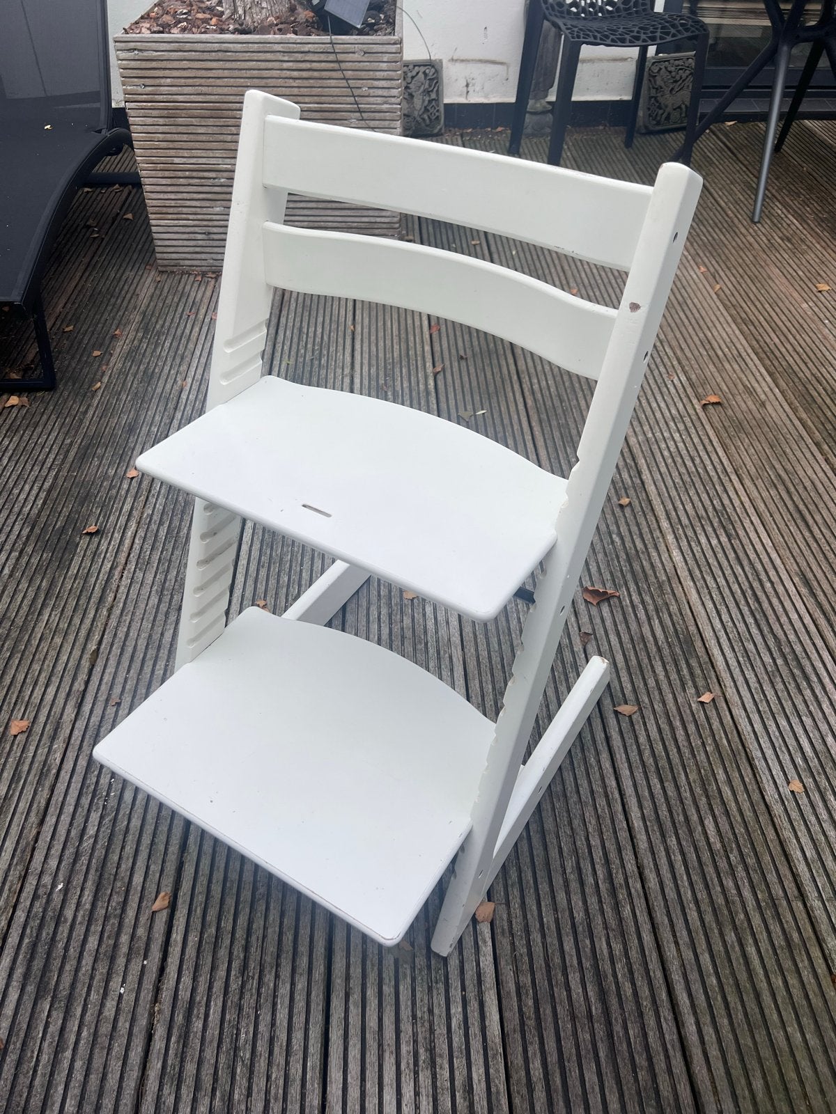 Stokke Tripp Trapp kinderstoel - Wit, Ophalen, Gebruikt, Meegroeistoel