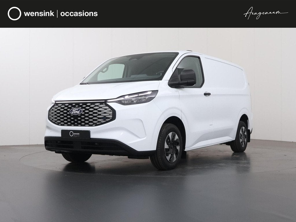 Ford E-Transit Custom 320 | L1 H1 | TREND | 65 kWh | 328 KM, Auto's, Bestelauto's, Automaat, Zwart, 470 min, Wit