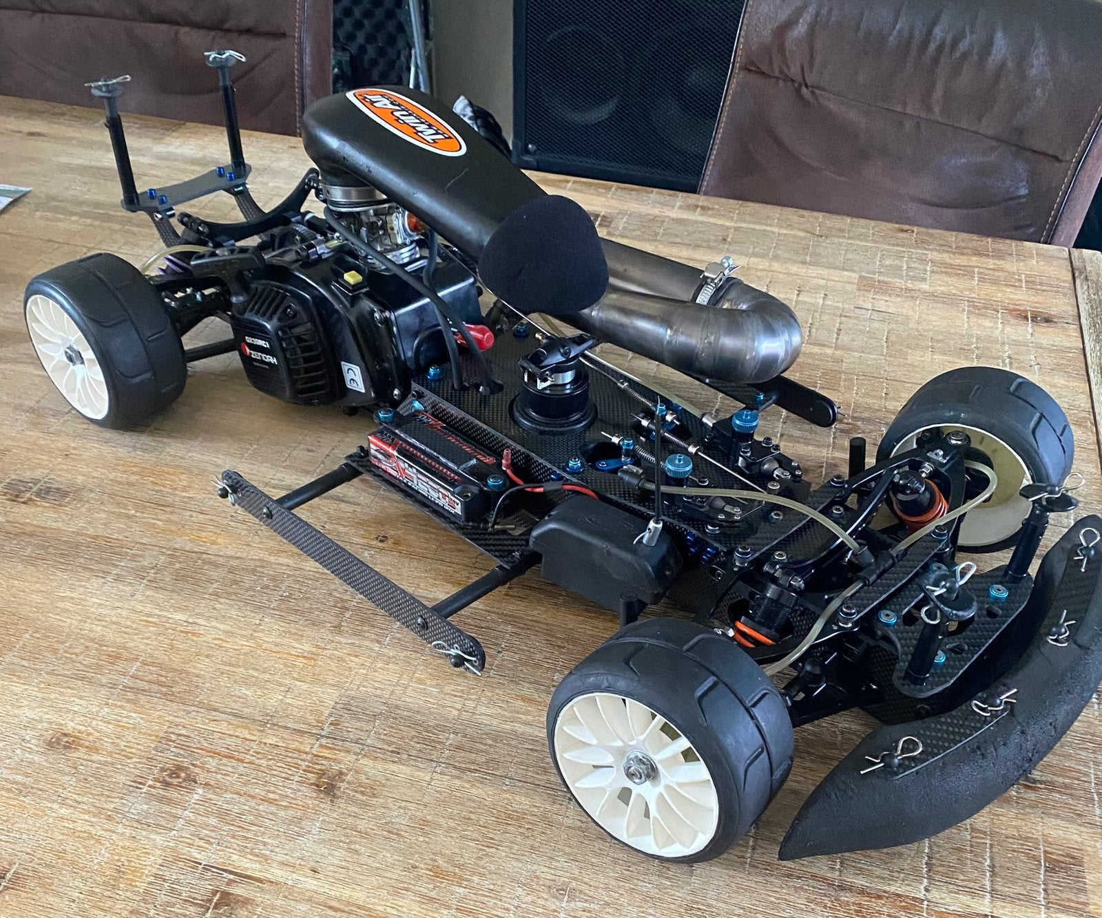 Rs5 rc auto 1:5 met futaba zender (fg harm Mecatech ), Hobby en Vrije tijd, Benzine, Ophalen of Verzenden, Zo goed als nieuw, Auto onroad