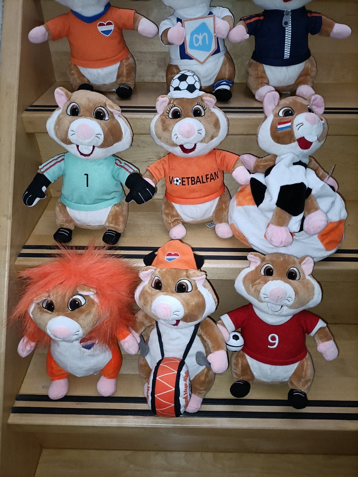 9 x ah hamster voetbal  hamsters, Ophalen of Verzenden, Zo goed als nieuw, Overige typen