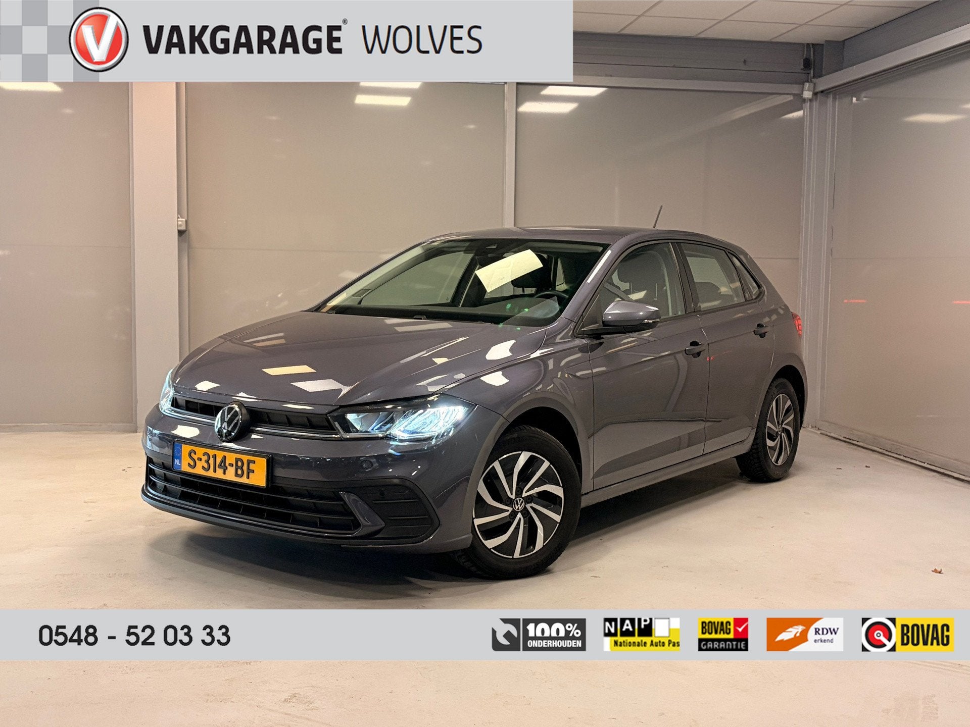 Volkswagen Polo 1.0 TSI Life Business | CAMERA | NAVI | CAR, Dealer onderhouden, Stof, Gebruikt, 49 €/maand