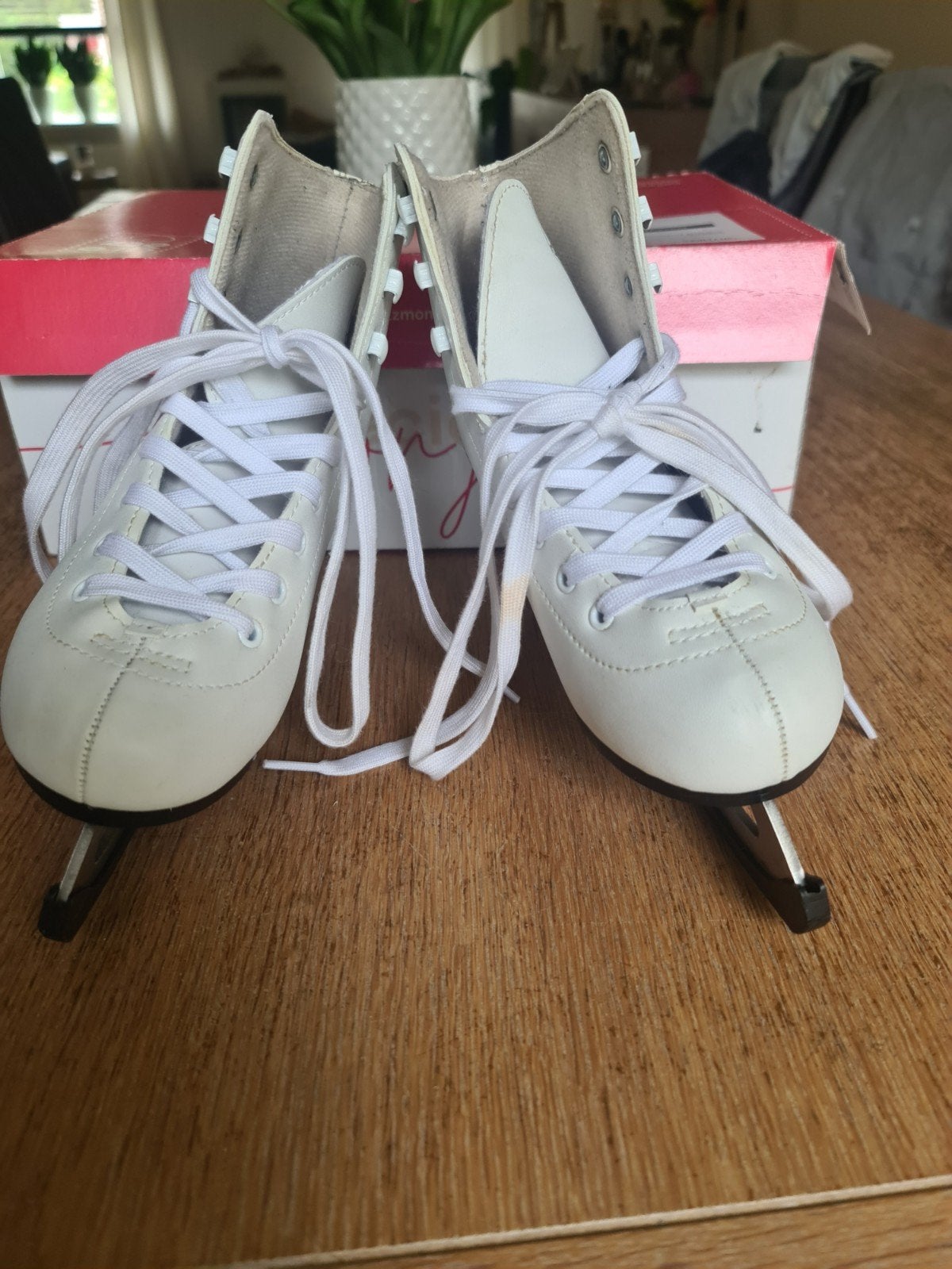 Witte kunstschaatsen - Oxelo - Maat 35/36, Sport en Fitness, Overige merken, Gebruikt, Verzenden, Kunstschaatsen