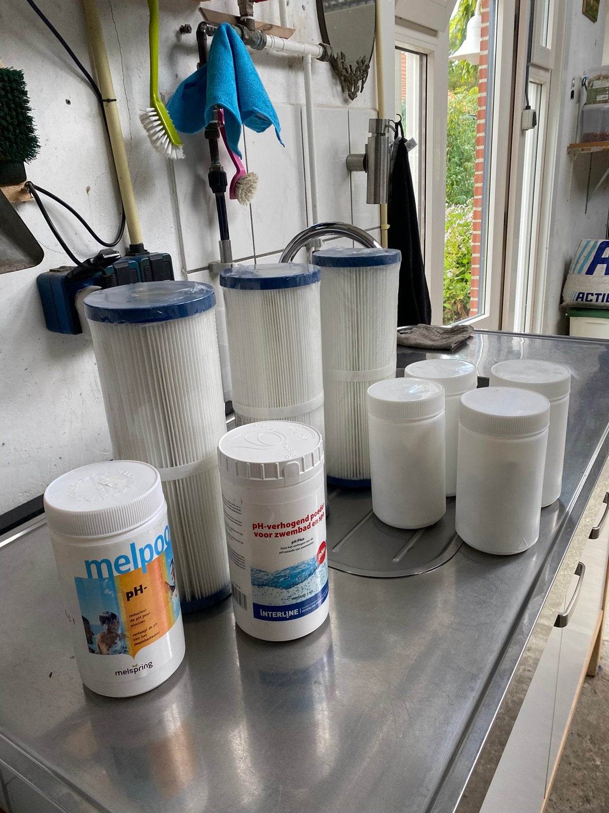 Onderhoudsset jacuzzi. Drie filters en 360 chloortabletten., Ophalen of Verzenden, Nieuw, Filter