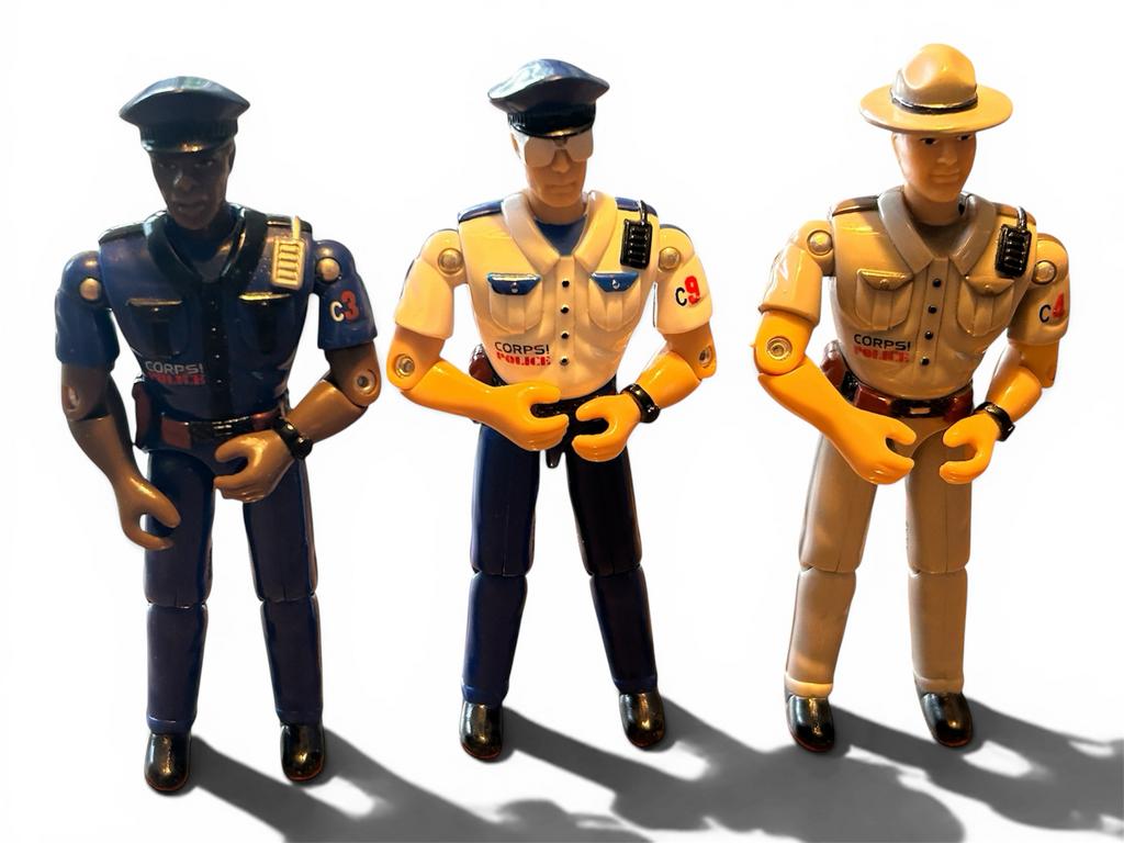 Lanard The Corps Police Troopers C3, C4, C9 1999 - Set van 3, Ophalen of Verzenden, Zo goed als nieuw