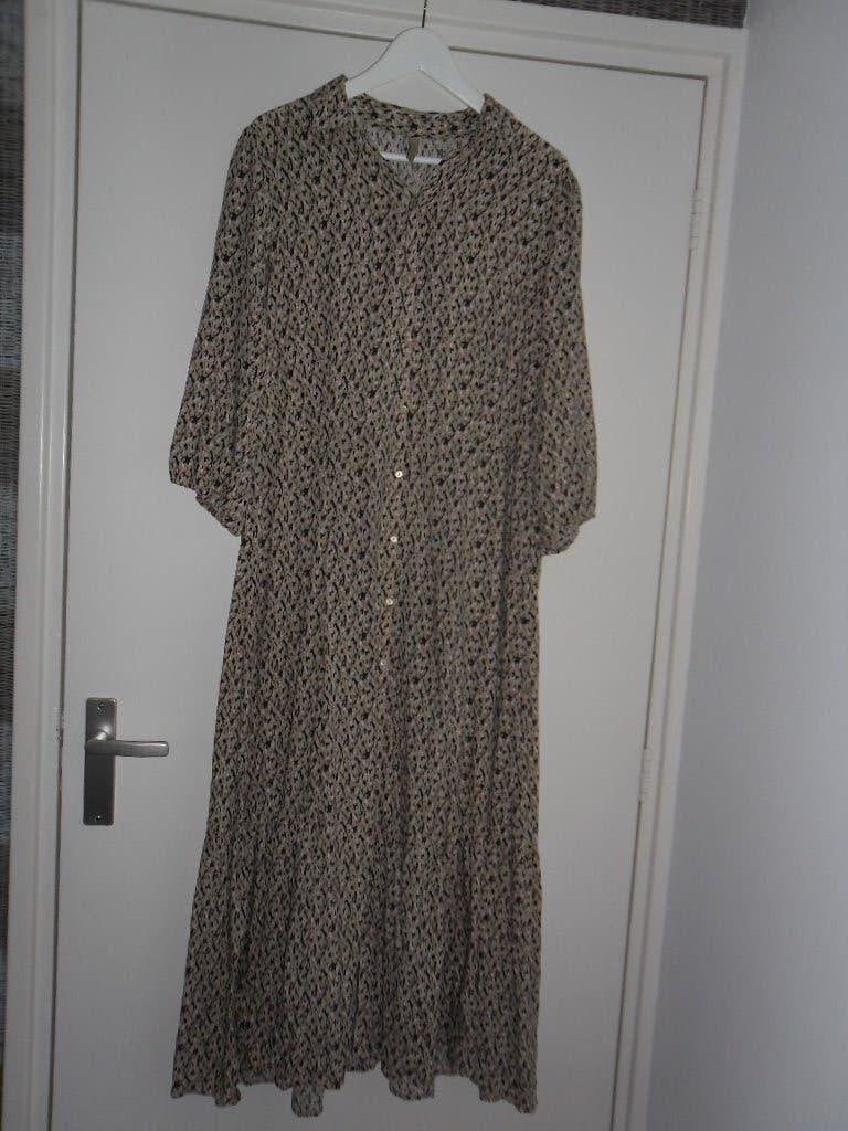 Soyaconcept Beige Maxi-Jurk Met Print Maat XL, Soyaconcept, Beige, Maat 46/48 (XL) of groter, Nieuw
