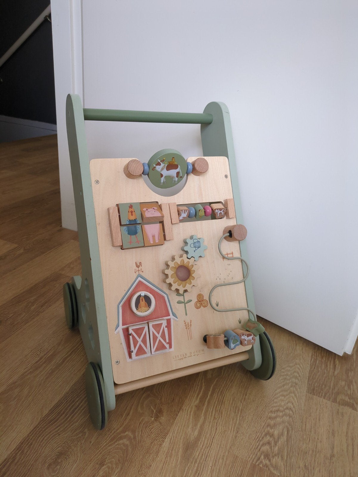 Little Dutch babywalker Little Farm Green, Ophalen
