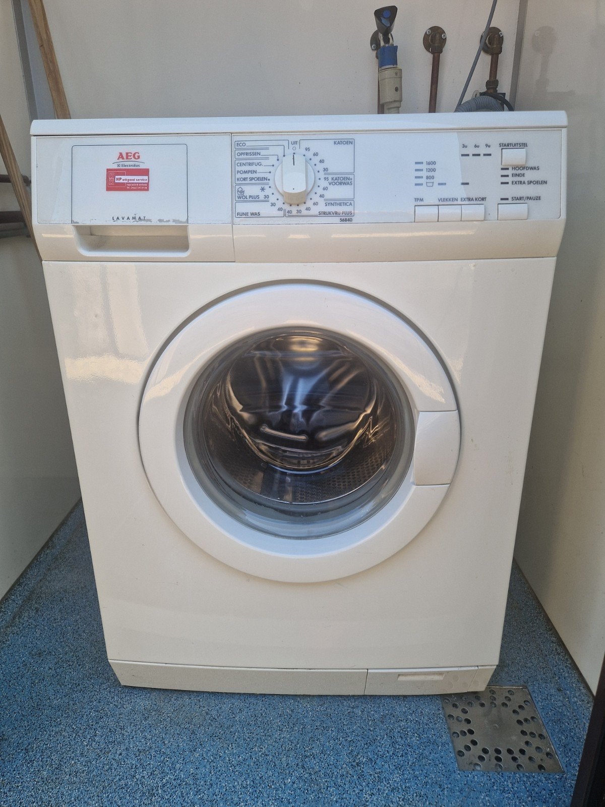 wasmachine AEG, Ophalen, Gebruikt, 85 tot 90 cm, 1200 tot 1600 toeren