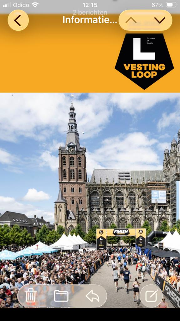 Startnummer 15 km vestingsloop, Tickets en Kaartjes, Eén persoon, Mei