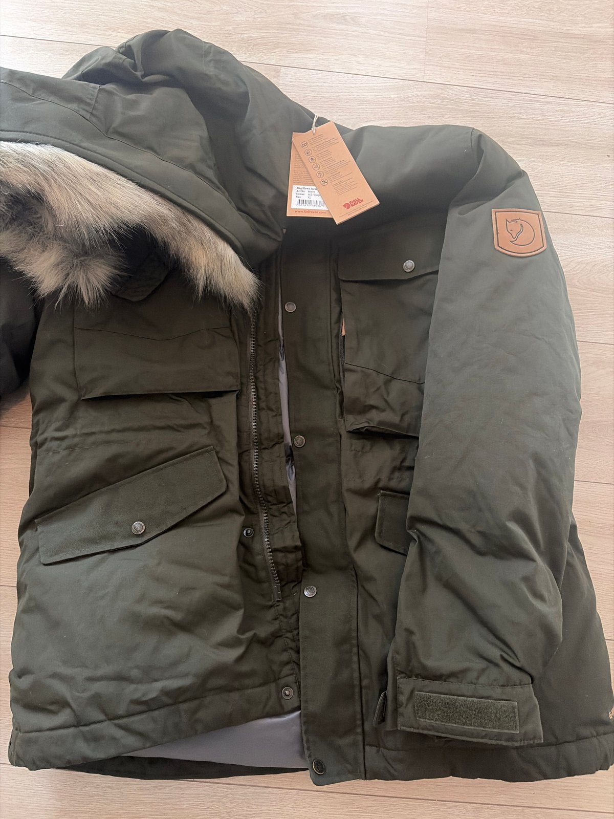 Fjällräven Singi Down Jacket - Nieuw met labels, Ophalen of Verzenden, Nieuw, Maat 56/58 (XL), Groen