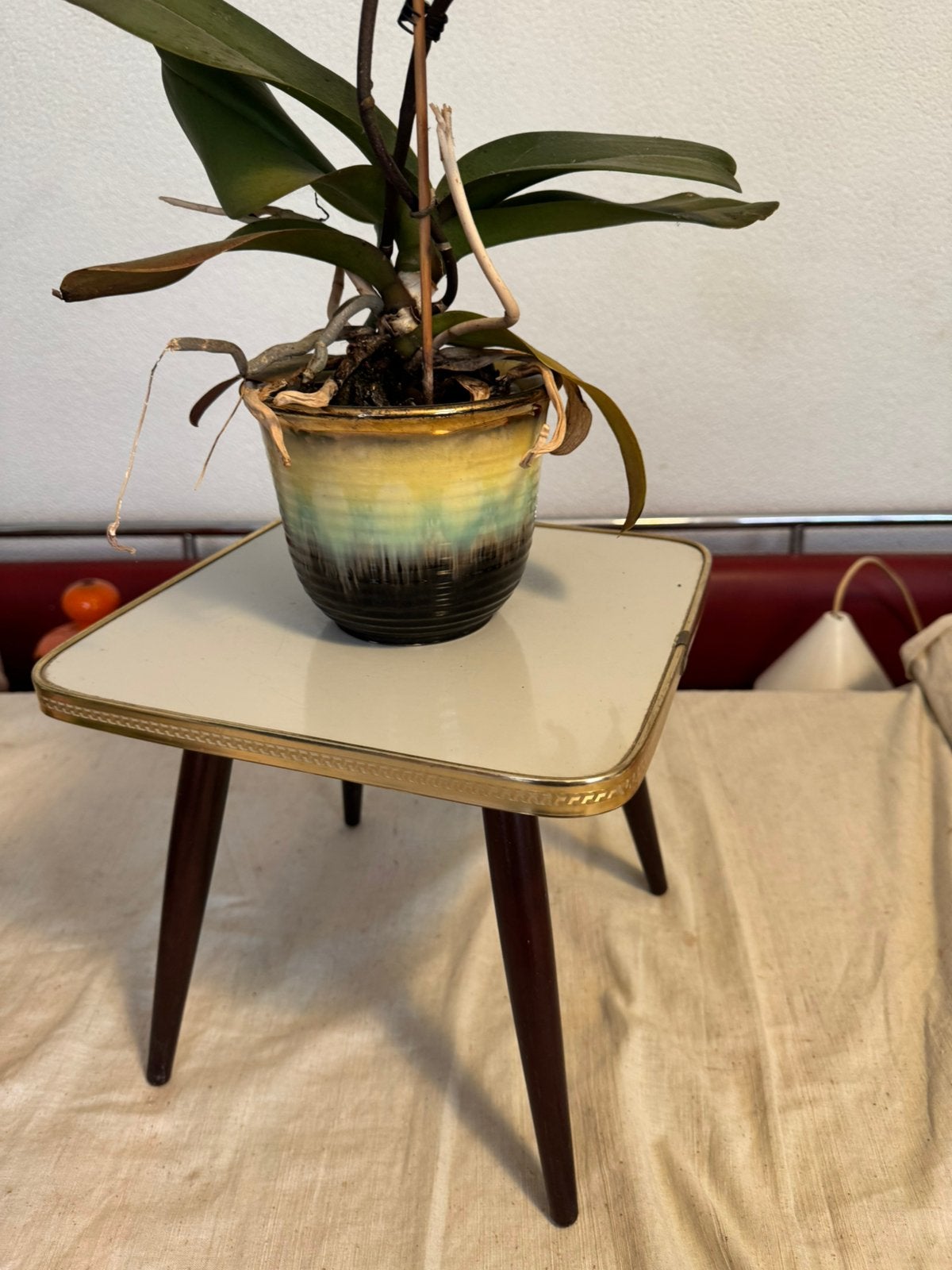 Plantentafeltje,fifties,sixties,Rockabilly,vintage, Verzamelen, Ophalen of Verzenden, Huis en Inrichting
