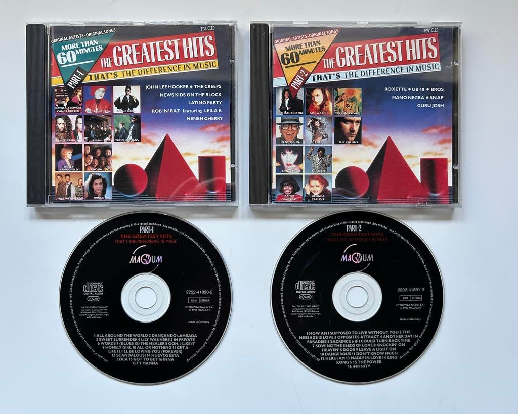 The Greatest Hits 1990 - Magnum Deel 1 & 2, Ophalen of Verzenden, Zo goed als nieuw, Overige genres