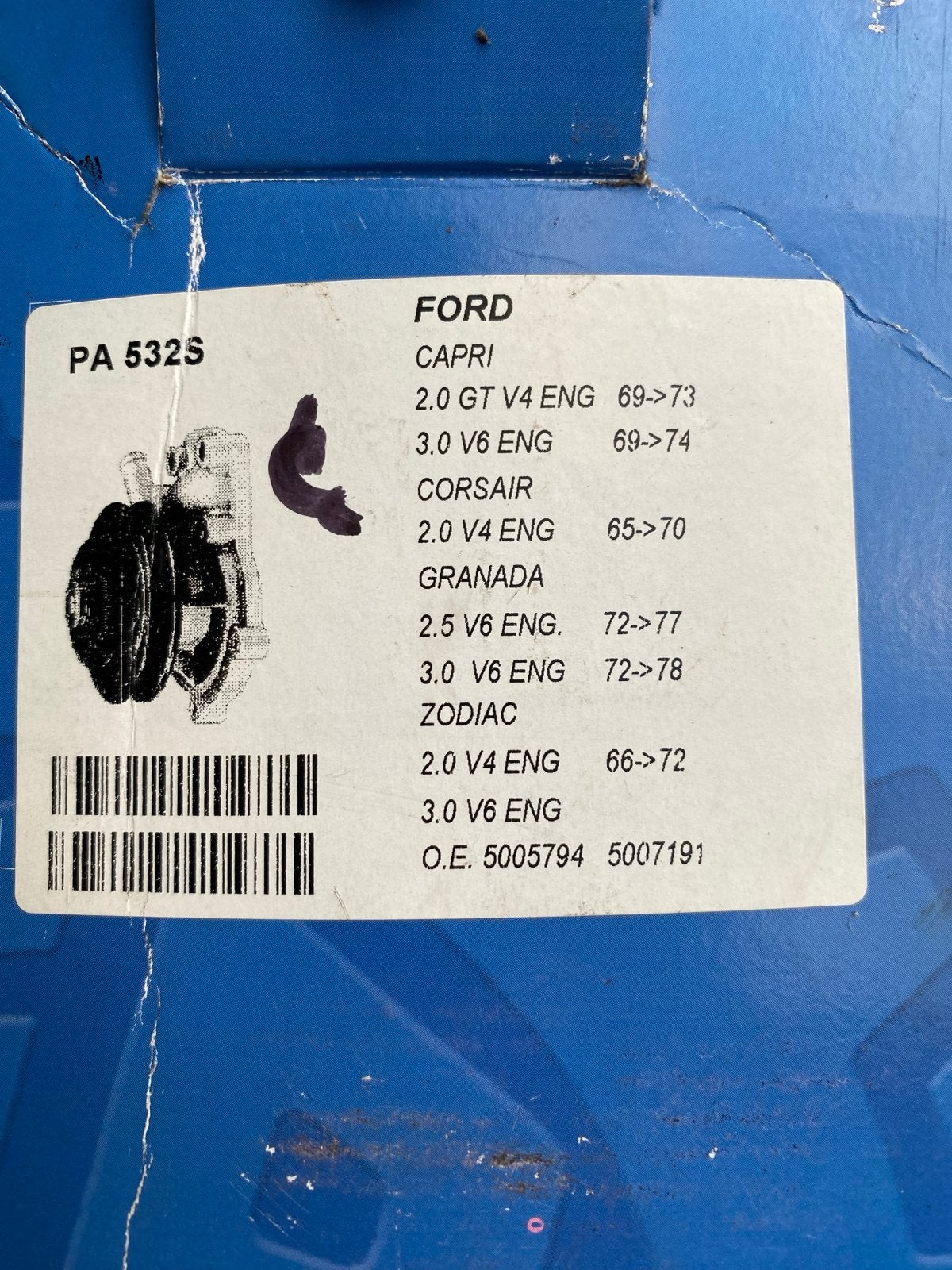 Waterpomp Ford Capri Corsair Granada Zodiac V4/V6, Ophalen, Nieuw, Ford