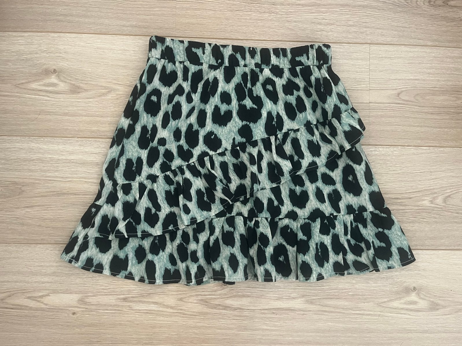 Pieces rok met luipaard print. , maat S, Kleding | Dames, Rokken, Ophalen of Verzenden, Zo goed als nieuw, Maat 36 (S), Meerkleurig