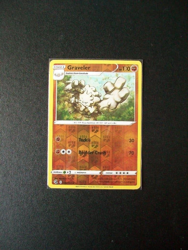 3220: Nieuwe Pokemon Kaart holofoil GRAVELER hp110 (136/264), Verzenden, Nieuw, Losse kaart, Foil