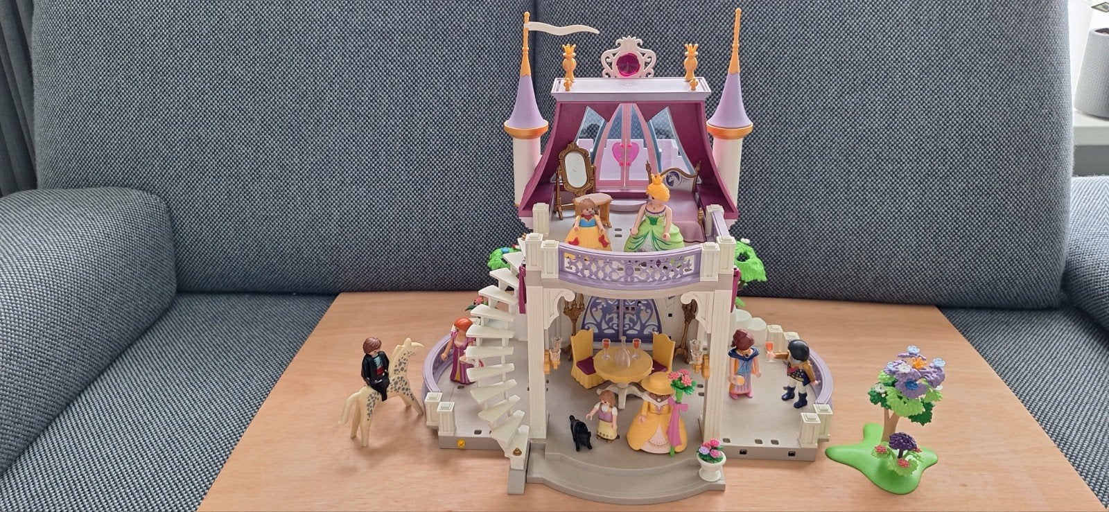 Playmobil Kristallen paleis - prinsessen kasteel  + extra's, Gebruikt, Complete set, Ophalen of Verzenden, Kasteel/Fort
