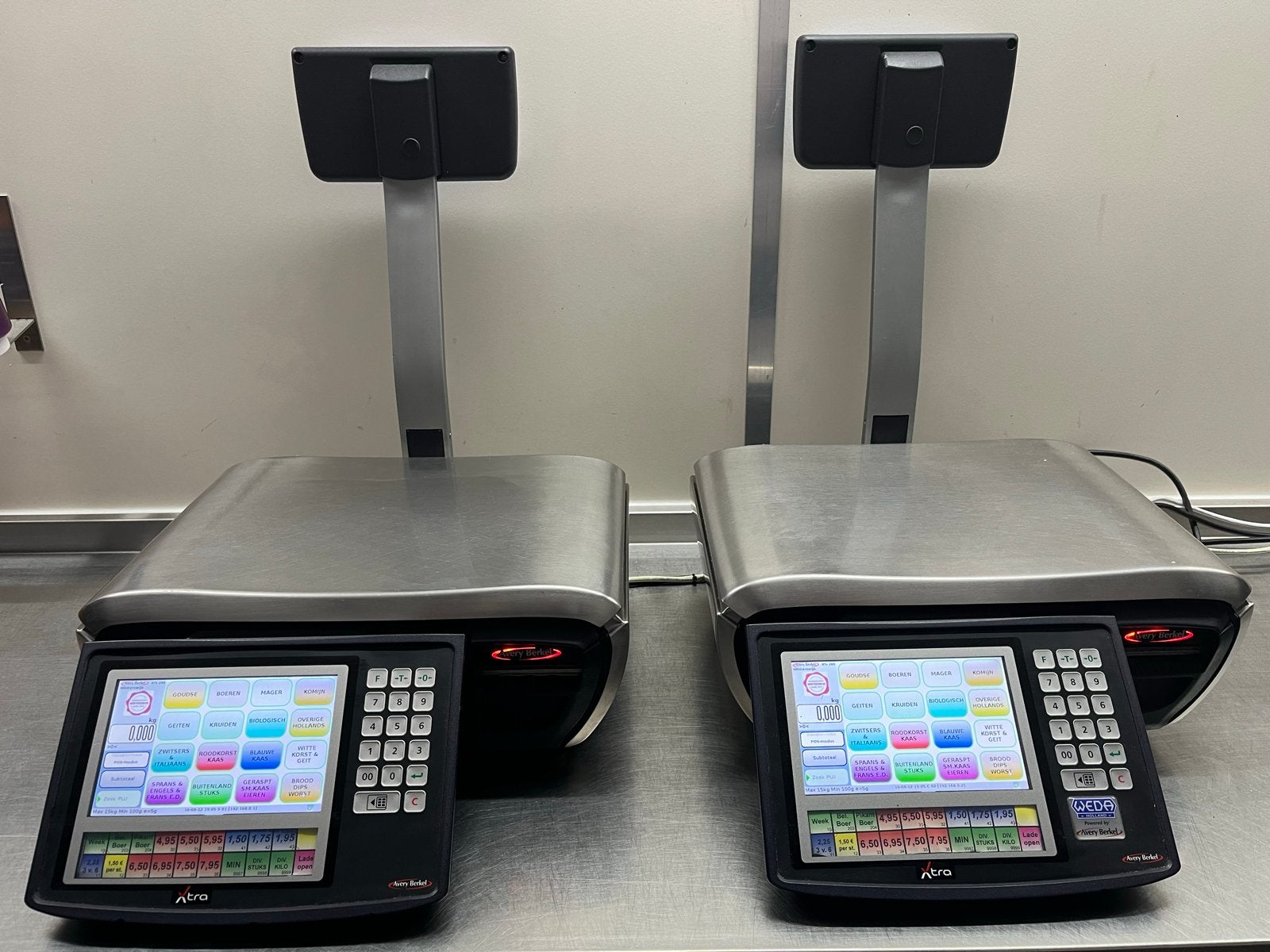 2x Avery Berkel XTS 200 Winkelweegschaal met Kassalades, Witgoed en Apparatuur, Ophalen, Gebruikt, Winkelweegschaal, Digitaal