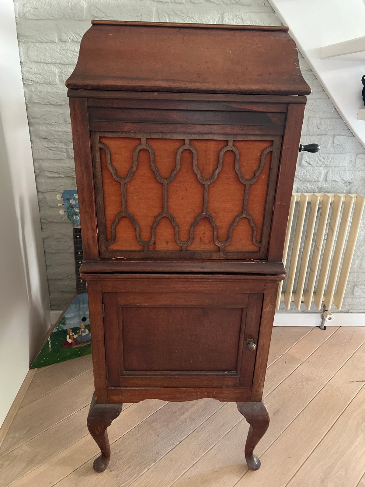 Antieke Edison Grammofoon met Platen Collectie, Audio, Tv en Foto, Platenspelers, Ophalen, Gebruikt, Platenspeler, Overige merken