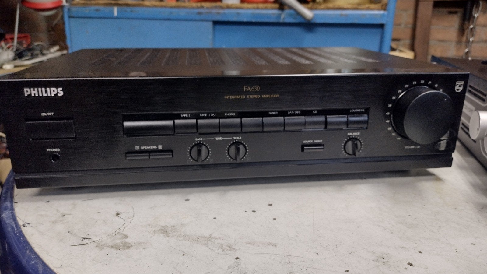 Philips FA630 Geïntegreerde Stereo Versterker, Overige merken, Gebruikt, Ophalen of Verzenden, 60 tot 120 watt