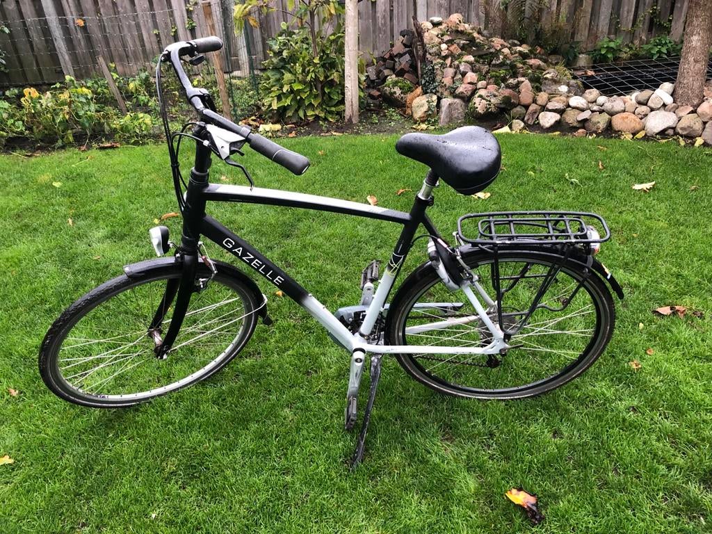 Gazelle herenfiets met 27versnellingen, Gebruikt, Versnellingen, Ophalen of Verzenden, 57 tot 61 cm