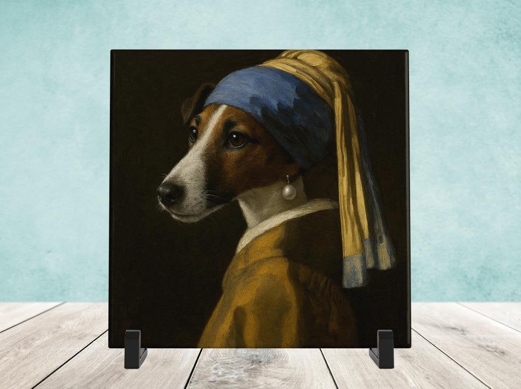 Meisje met de Parel - Fox Terrier Gladhaar, Verzenden, Nieuw