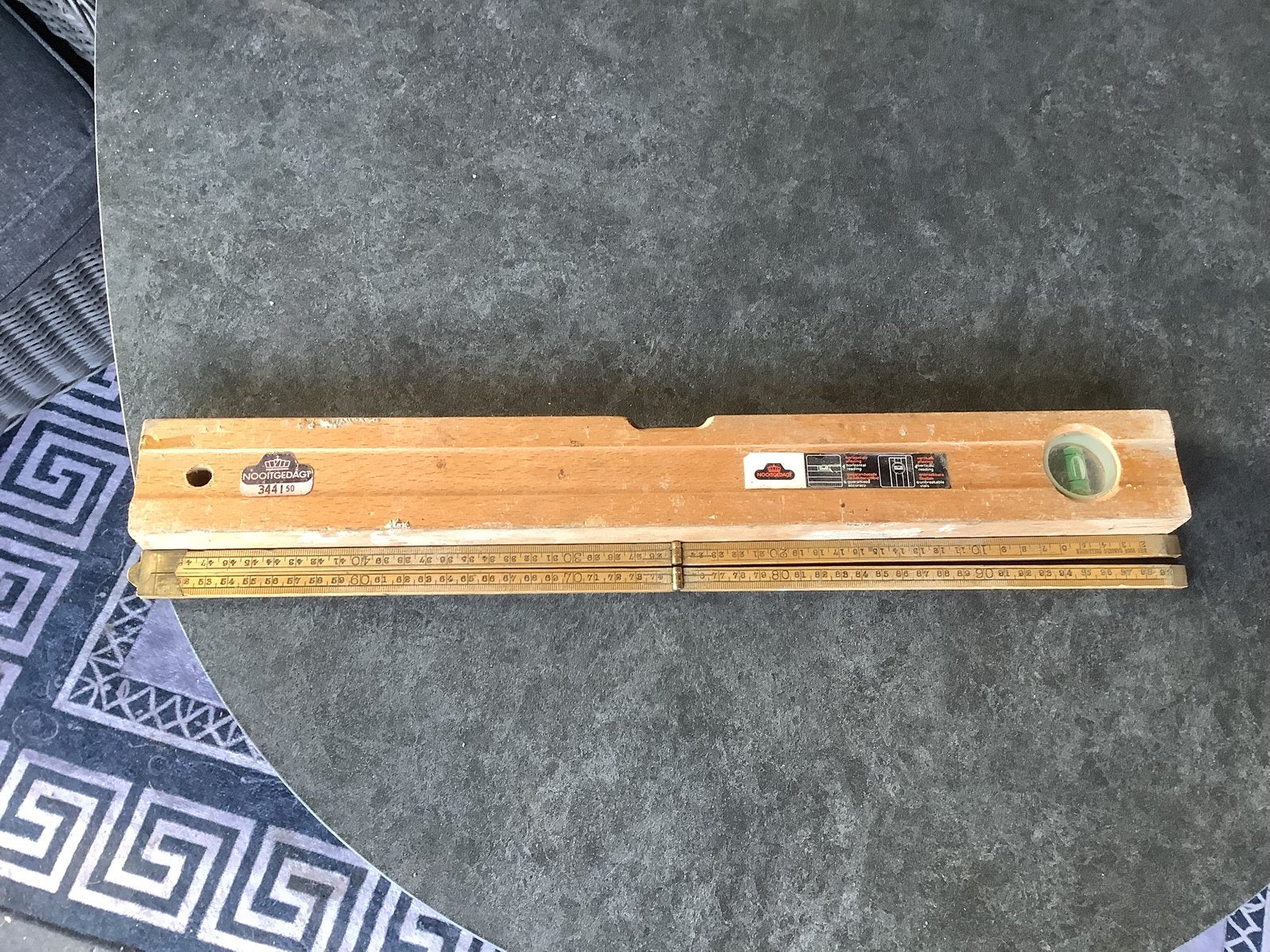 Nooitgedagt waterpas, Antiek en Kunst, Antiek | Gereedschap en Instrumenten, Ophalen of Verzenden