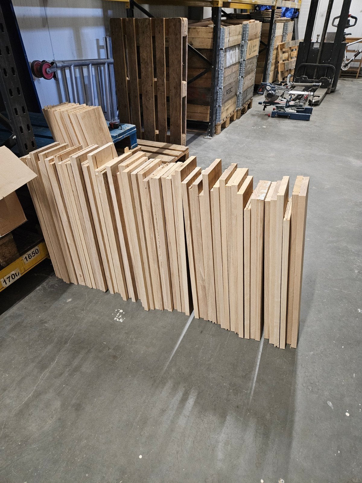 50 Eikenhouten Planken - 172mm breed, 22mm dik, Ophalen, Minder dan 25 mm, Eiken, Nieuw