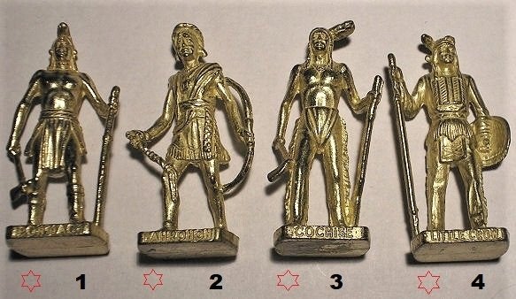 30go-Ferrero kinder surprise metal beroemde indianen serie 2, Verzamelen, Ophalen of Verzenden, Zo goed als nieuw, Overige typen