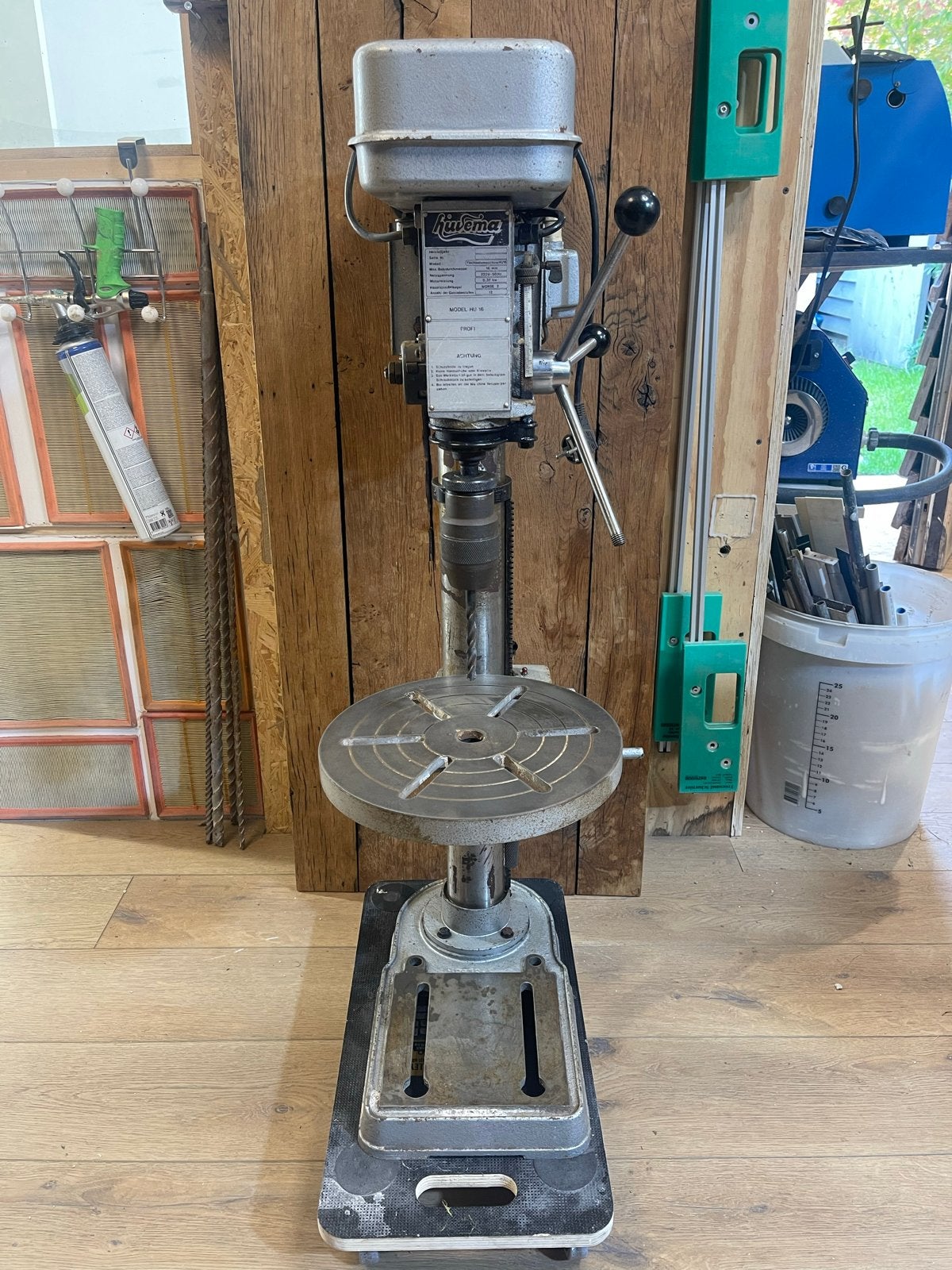 Robuuste Huvema Kolomboormachine HU 16 - Professioneel, Ophalen, Gebruikt, Minder dan 400 watt, Kolomboormachine